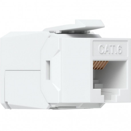 Cat.6 keystone-moodulid 12tk tööriistavabad, valged