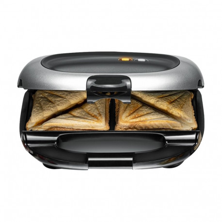 Rommelsbacher Sandwich Maker ST 1000 black/silver, 1,000 watts