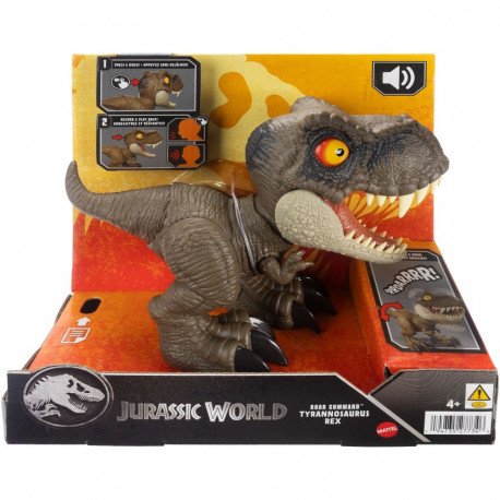 Mattel Jurassic World Roar Command Tyrannosaurus Rex, toy figure