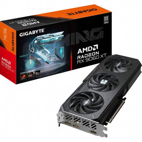 Radeon videokaart RX 9060 XT mänguri ülekiirendatud 16GB, must
