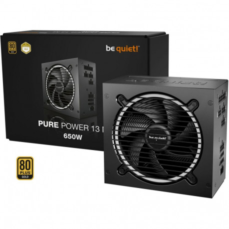 be quiet! Pure Power 13 M 650W, PC power supply black, 1x 12-pin high power GPU, 2x PCIe, cable mana
