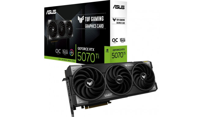 ASUS GeForce RTX 5070 Ti TUF GAMING OC, graphics card DLSS 4, 3x DisplayPort, 2x HDMI 2.1