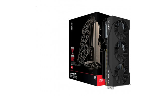XFX Radeon RX 9070 Swift OC, graphics card black, RDNA4, GDDR6, 3x DisplayPort, 1x HDMI 2.1