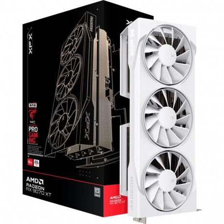 XFX Radeon RX 9070 XT Swift, graphics card white, RDNA4, GDDR6, 3x DisplayPort, 1x HDMI 2.1
