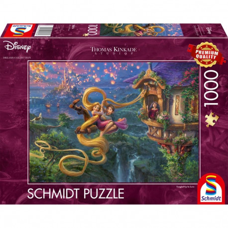 Schmidt Spiele Thomas Kinkade Studios: Disney Dreams Collection - Rapunzel Tangled up in Love, Puzzl