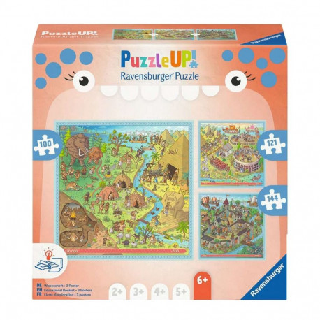 Puzzle UP! Geschichte - Steinzeit, Altes Rom (100, 121 und 144 Teile)