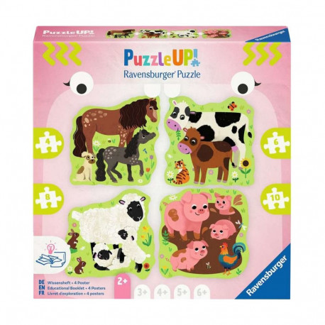 Puzzle UP! pusle taluloomade (4, 6, 8 ja 10 tükki)