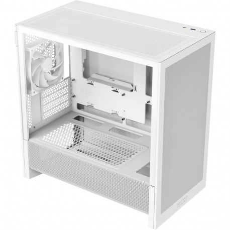 NZXT H3 Flow, tower case white (matte), tempered glass