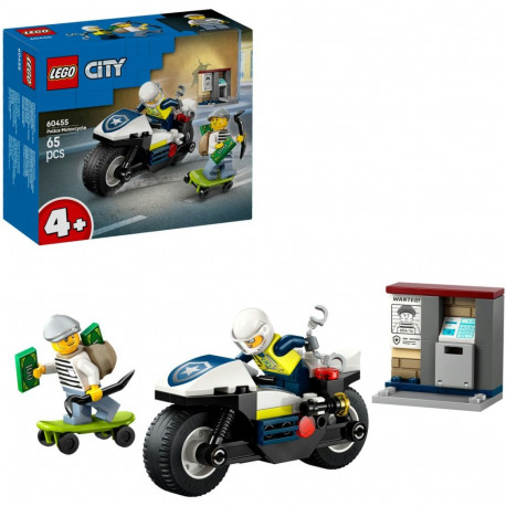 LEGO 60455 City Police Motorcycle Chase, construction toy