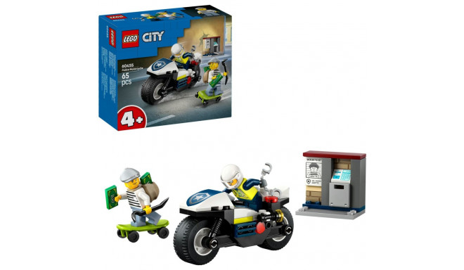 LEGO 60455 City Police Motorcycle Chase, construction toy
