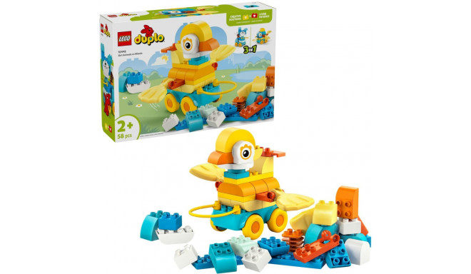LEGO 10448 DUPLO Town Animals on Wheels 3-in-1 Set, Construction Toy