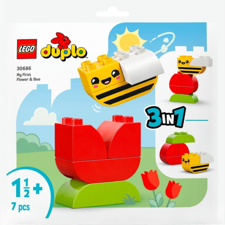 LEGO 30686 DUPLO My First Flower with Bee, Construction Toy