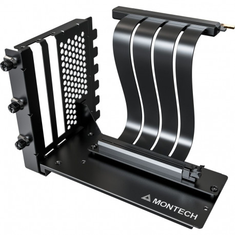 Vertikaalne GPU paigalduskomplekt PCIe 4.0 riser-kaabel 20cm, must