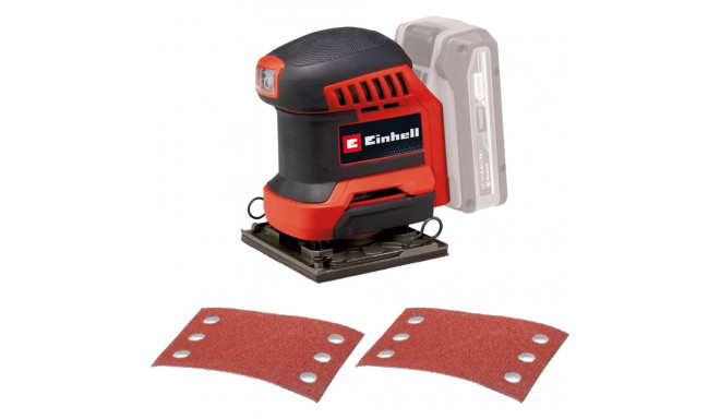 EINHELL Power X-Change Cordless Hand Orbital Sander TE-OS 18/113 Li-Solo, 18 Volt red/black, without