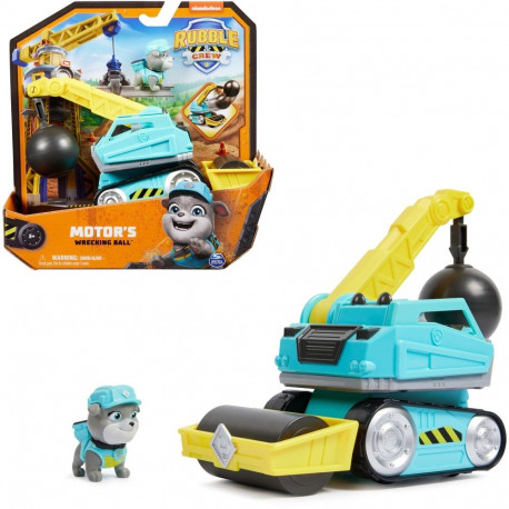 Rubble & Crew - Abrissbirnen-Baufahrzeug mit Motor-Figur