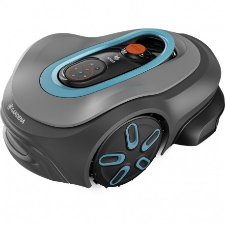 Gardena robotic lawnmower smart SILENO pro 600m2 (grey/turquoise, Li-ion battery, LONA technology)