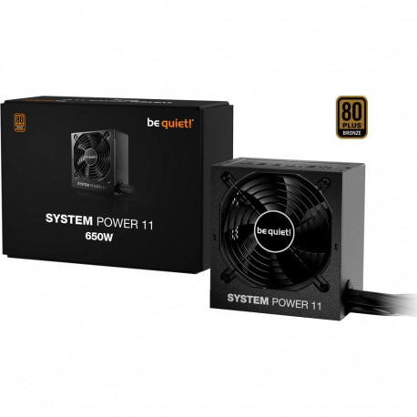 Be quiet System Power 11 650W ATX3.1 (black, 1x 12-pin high power GPU, 2x PCIe, 650 watts)