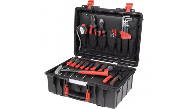 Wiha tool case Basic L mechanic (black/red, 36 pieces, with case)