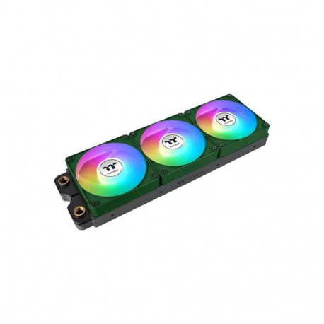 Thermaltake CT140 EX Reverse ARGB Sync PC Cooling Fan Racing Green (Green, Pack of 3, 140 mm)