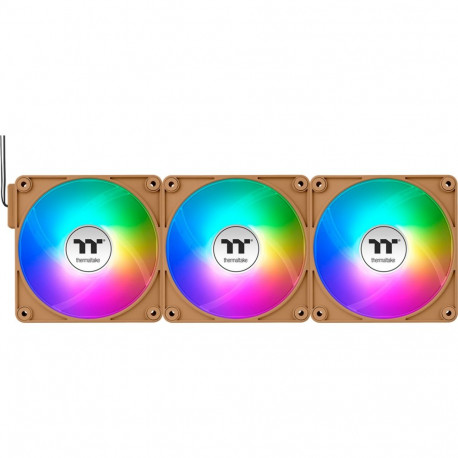 Thermaltake CT120 EX ARGB Sync PC Cooling Fan Gravel Sand (Light Brown, Pack of 3, 120 mm)