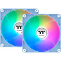 Thermaltake CT140 Reverse ARGB Sync PC Cooling Fan Hydrangea Blue (light blue, pack of 2, reverse, 1