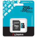 Kingston Canvas Go! Plus 256 GB microSDXC (black, UHS-I U3, Class 10, V30, A2)