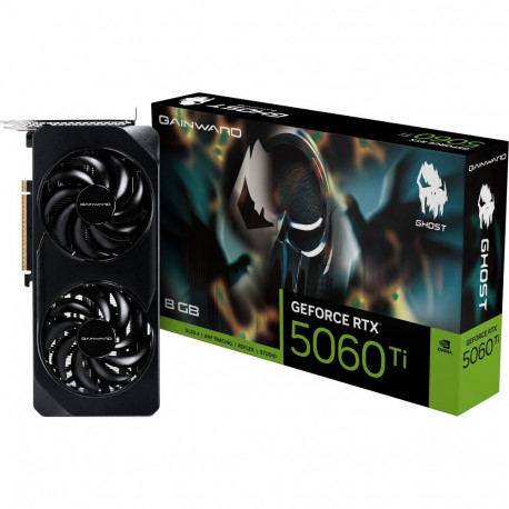 GeForce videokaart RTX 5060 Ti Ghost 8GB DLSS 4, 3x DisplayPort, 1x HDMI 2.1