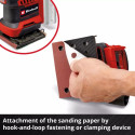Einhell Power X-Change Cordless Hand Sander TE-OS 18/113 3X Li-Solo, 18 Volt (red/black, without bat