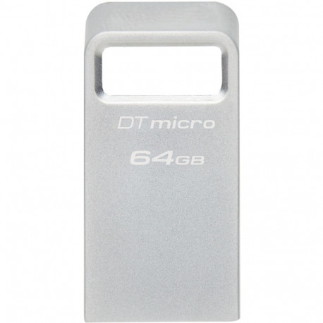 Kingston DataTraveler Micro 64 GB (silver, USB-A 3.2 Gen 1)
