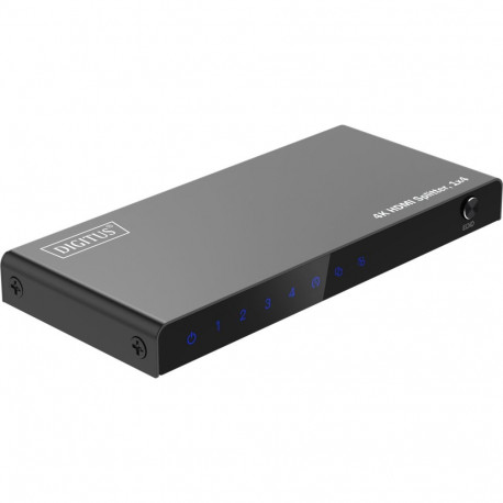 4K HDMI jaotur 1x4 downscaleriga, must