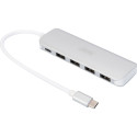 Digitus USB Type-C 4-port hub (USB 3.0) + PD (silver)
