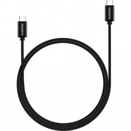 ADATA USB 2.0 cable, USB-C male > USB-C male (black, 2 meters, PD 3.0, QC 3.0, charging with up to 1