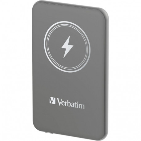 Verbatim Wireless Power Bank Charge 'n' Go 5,000mAh (grey, Qi, PD 3.0, Quick Charge 3.0)