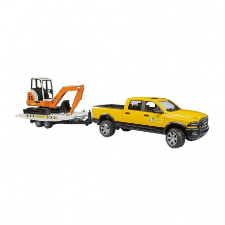 BRUDER RAM Rental Service with mini excavator
