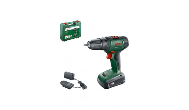 Bosch Powertools Cordless Drill/Driver UniversalDrill 18V (green/black, Li-ion battery 2.5Ah, case, 