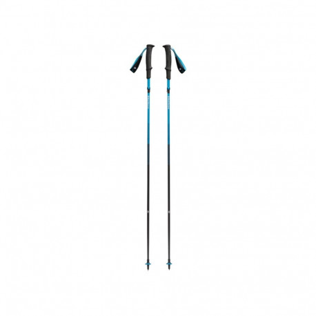 Black Diamond Trekking Poles Distance Carbon Z (anthracite/blue, 1 pair, 115 cm)