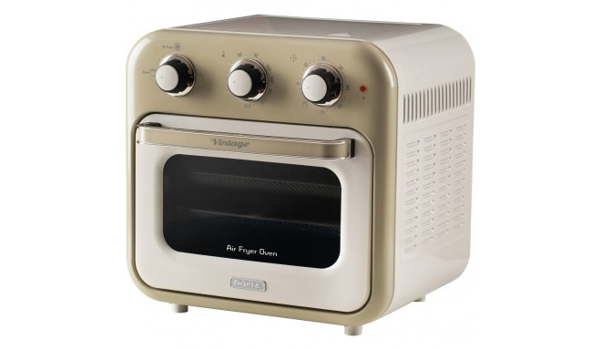 Ariete 3-in-1 Air Fryer and Mini Oven Vintage Beige (white/beige, 1,350 watts, 16-liter cooking spac