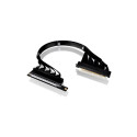 Thermaltake PCI-E 4.0 Dual 90° Riser Cable (black, 40cm)
