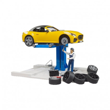 bworld sõiduautode teeninduskeskus 62112 + bruder Roadster