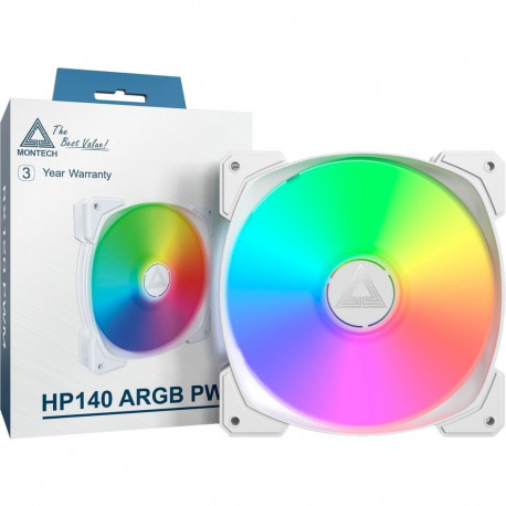 Arvutiventilaator HP140 ARGB PWM 140x140x25, valge