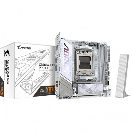 AORUS X870I PRO ICE, valge