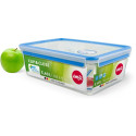 Emsa CLIP & CLOSE food storage container 5.4 liters (transparent/blue, rectangular, maxi format)