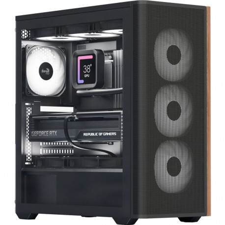 D501A-G-BK-v2 (schwarz/holz)