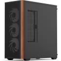 Aerocool D501A-G-BK-v2, tower case (black/wood)