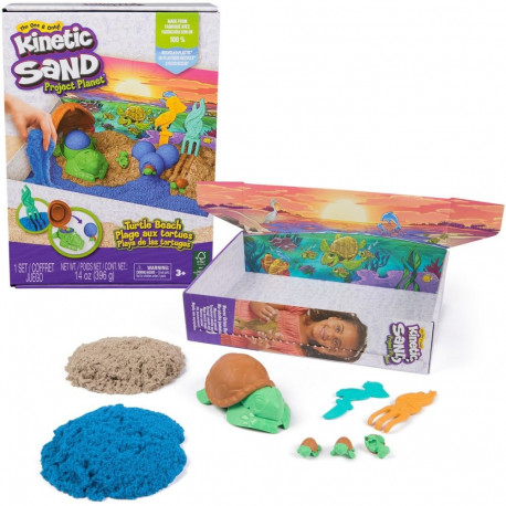 Kinetic Sand Project Planet kilpkonna mängukomplekt (680Gramm liiv)