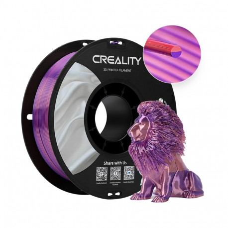 CR-Silk PLA 3D-filament 1kg 1,75mm rullil, roosa/lilla