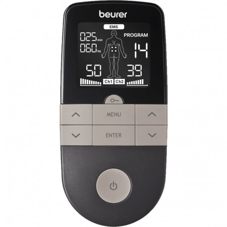 Beurer Digital TENS/EMS EM 1 RELIEF+, massage device (anthracite, electrostimulation device)