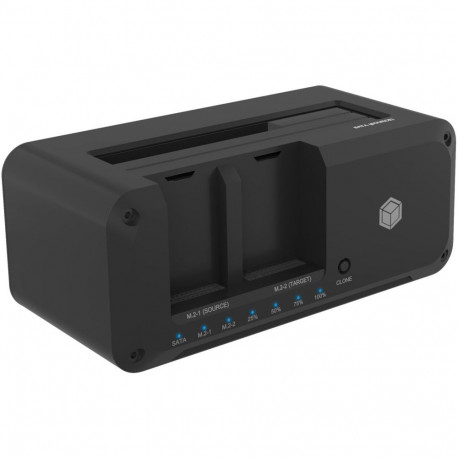 kõvaketta korpus IB-2924MSCL-C31 2,5"/3,5" SATA M.2 NVMe, must