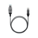 Goobay Ethernet adapter cable USB-A 3.2 Gen1 > RJ-45 (black/grey, 5 meters)