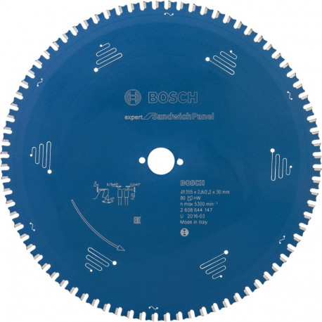 Bosch Powertools circular saw blade Expert for Sandwich Panel, 355mm, 80Z (bore 30mm, for hand-held